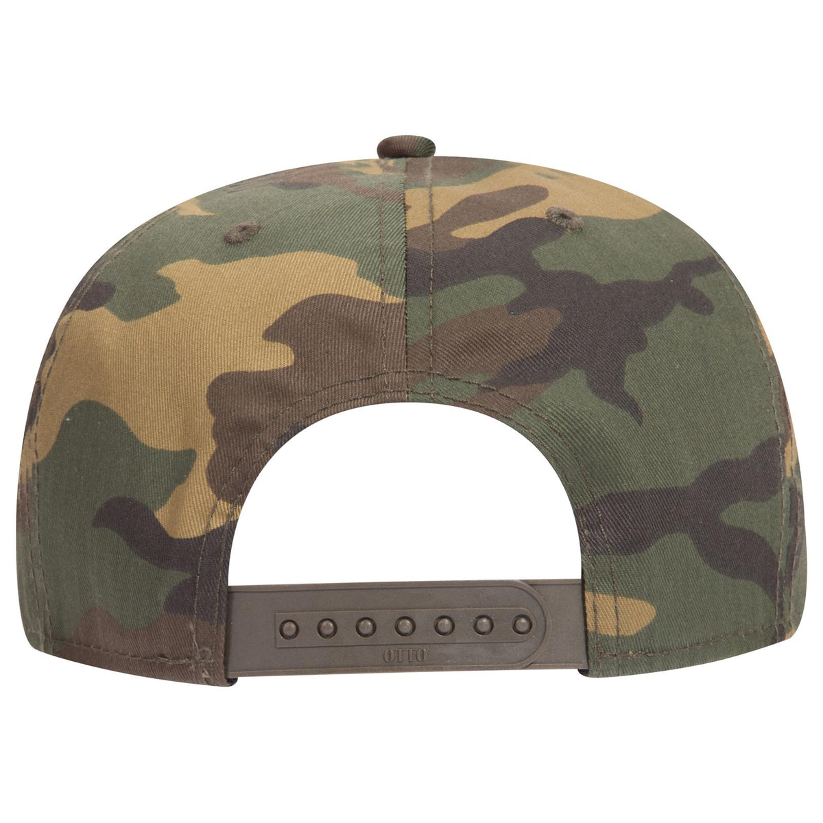 Rear View of 1707B - Dk.Grn/Brn OTTO CAP “OTTO SNAP” 6 Panel Pro Style Snapback Hat