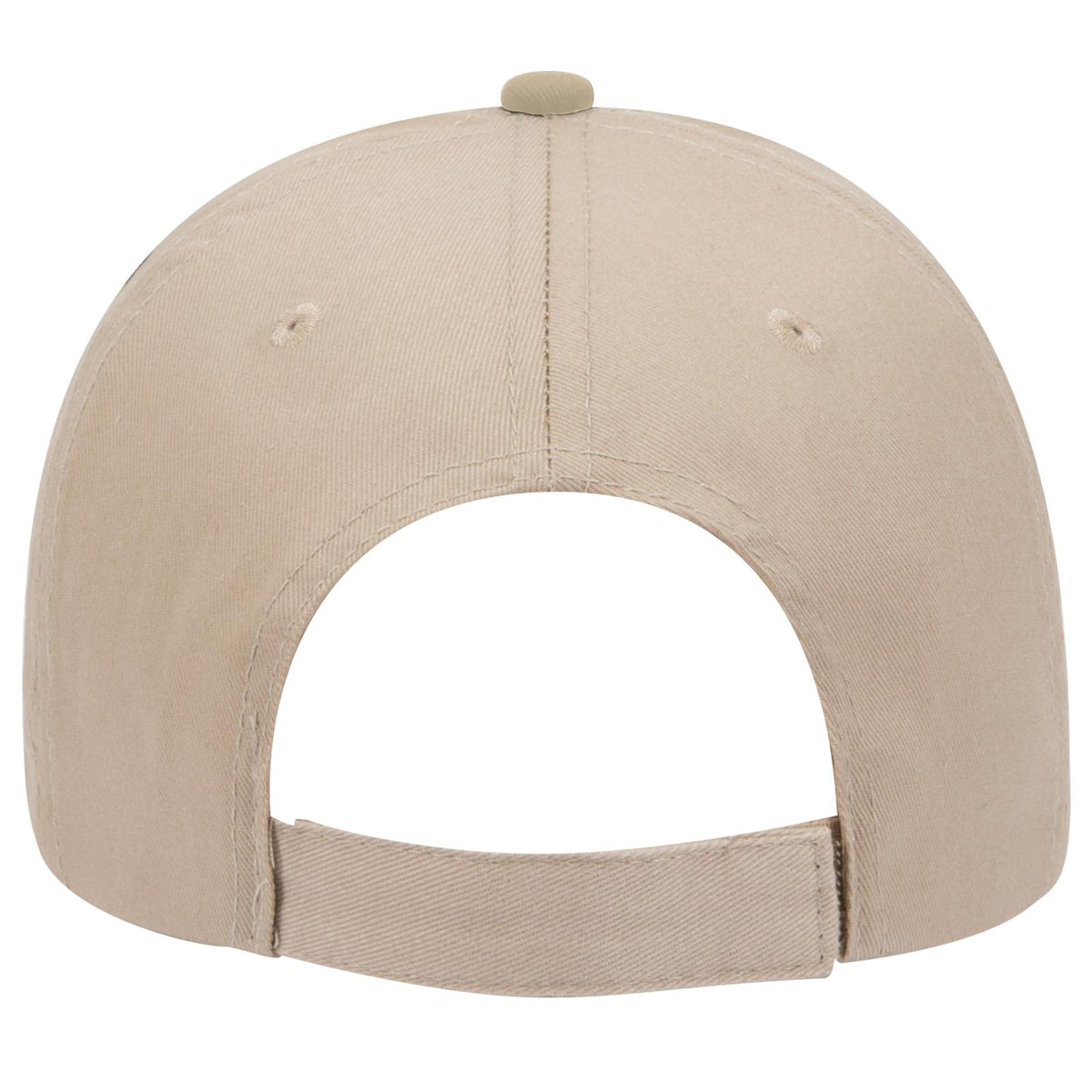Rear View of 173232 - Dk.Grn/Kha/Kha OTTO CAP 6 Panel Low Profile Baseball Cap