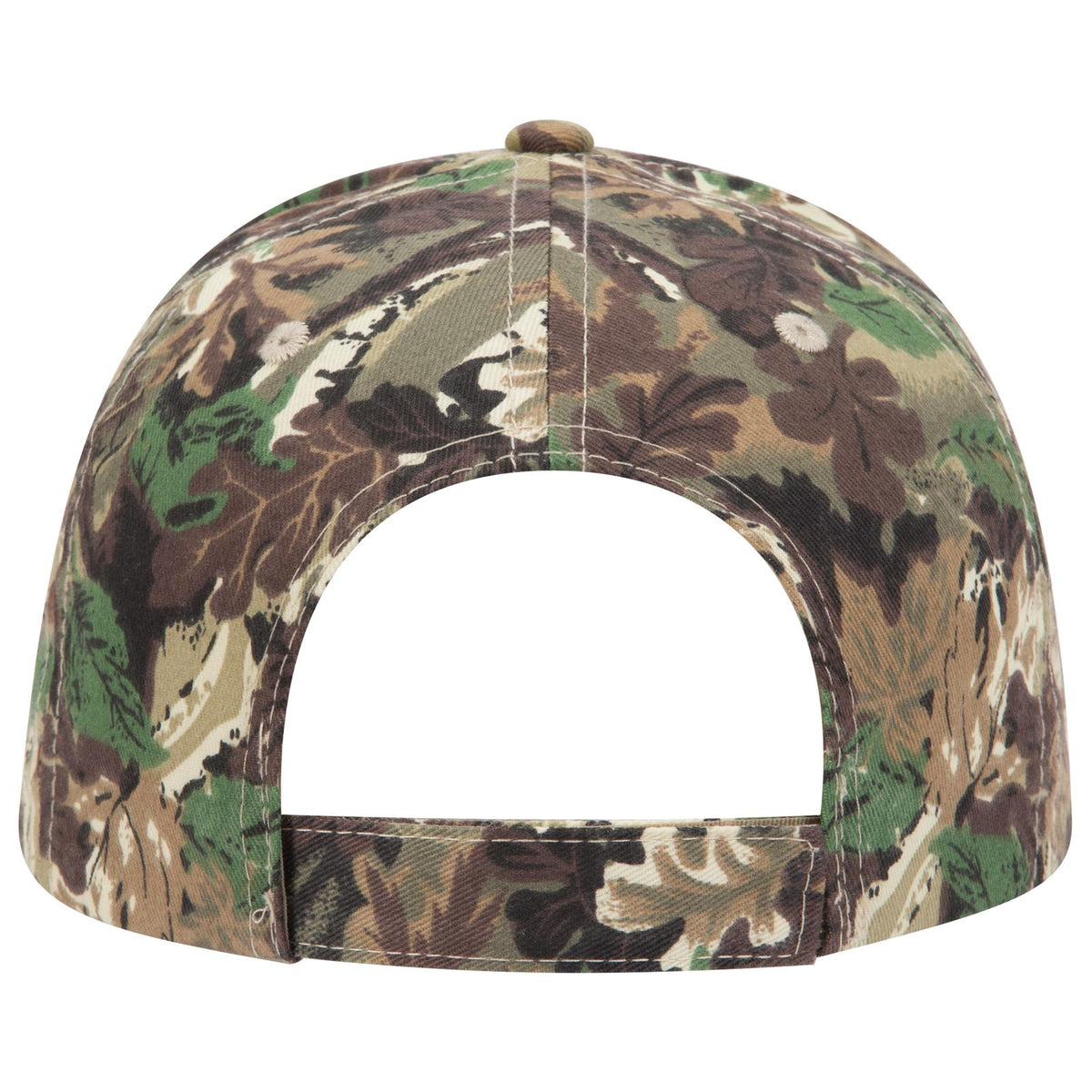 Rear View of 180705 - Lt.Lod/Brn/Kly OTTO CAP Camouflage 6 Panel Low Profile Baseball Cap