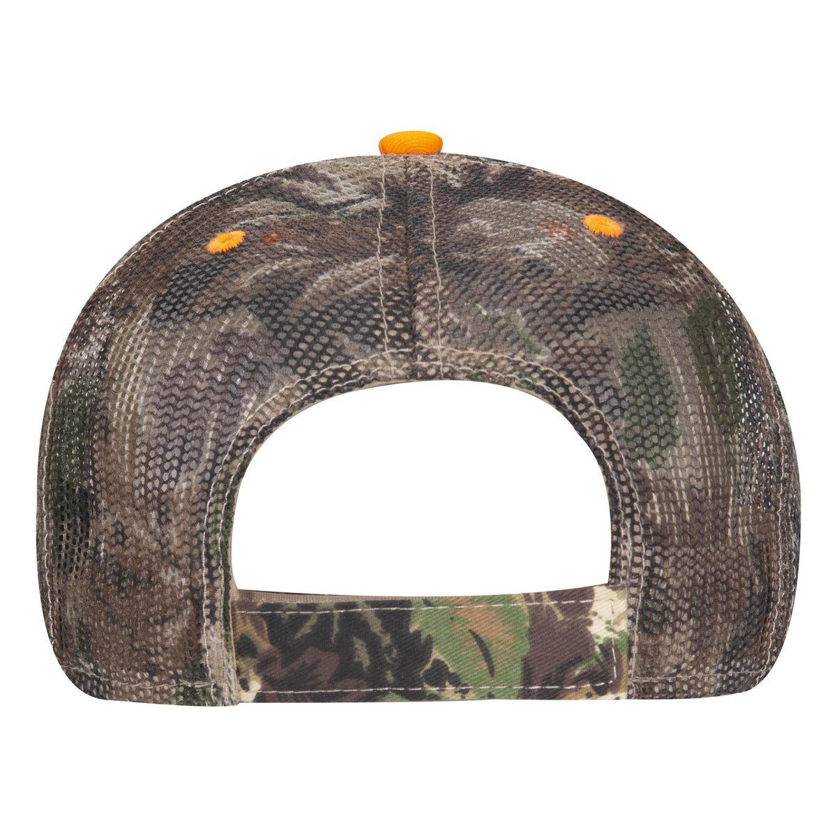 Rear View of 180705 - Lt.Lod/Brn/Kly OTTO CAP Camouflage 6 Panel Low Profile Mesh Back Trucker Hat