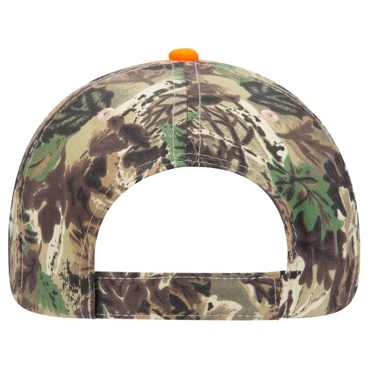 Rear View of 18070509 - Lt.Lod/Brn/Kly/N.Org OTTO CAP 6 Panel Low Profile Baseball Cap
