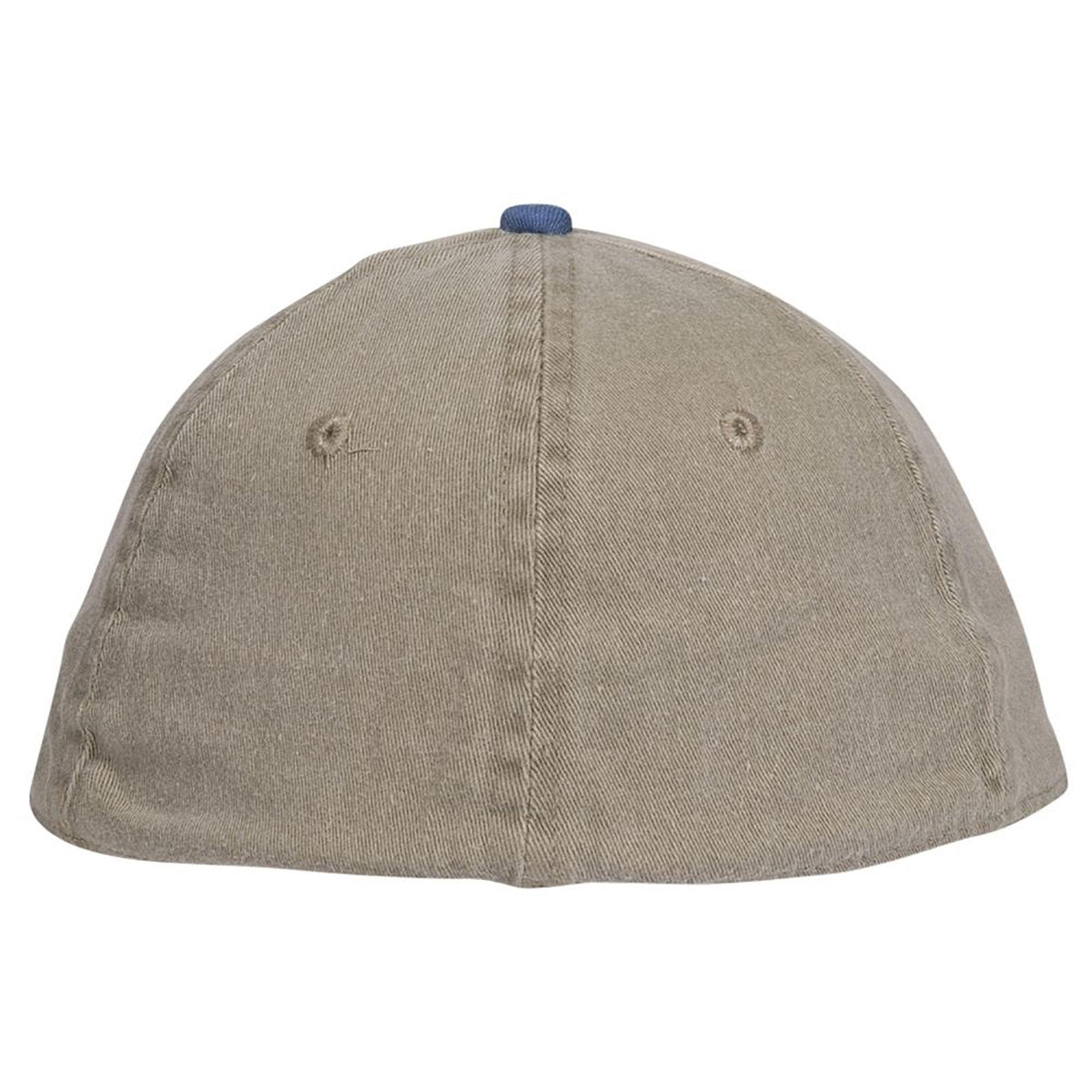 Rear View of 3032 - Sk.Blu/Kha OTTO CAP "OTTO FLEX" Fitted 6 Panel Low Profile Dad Hat