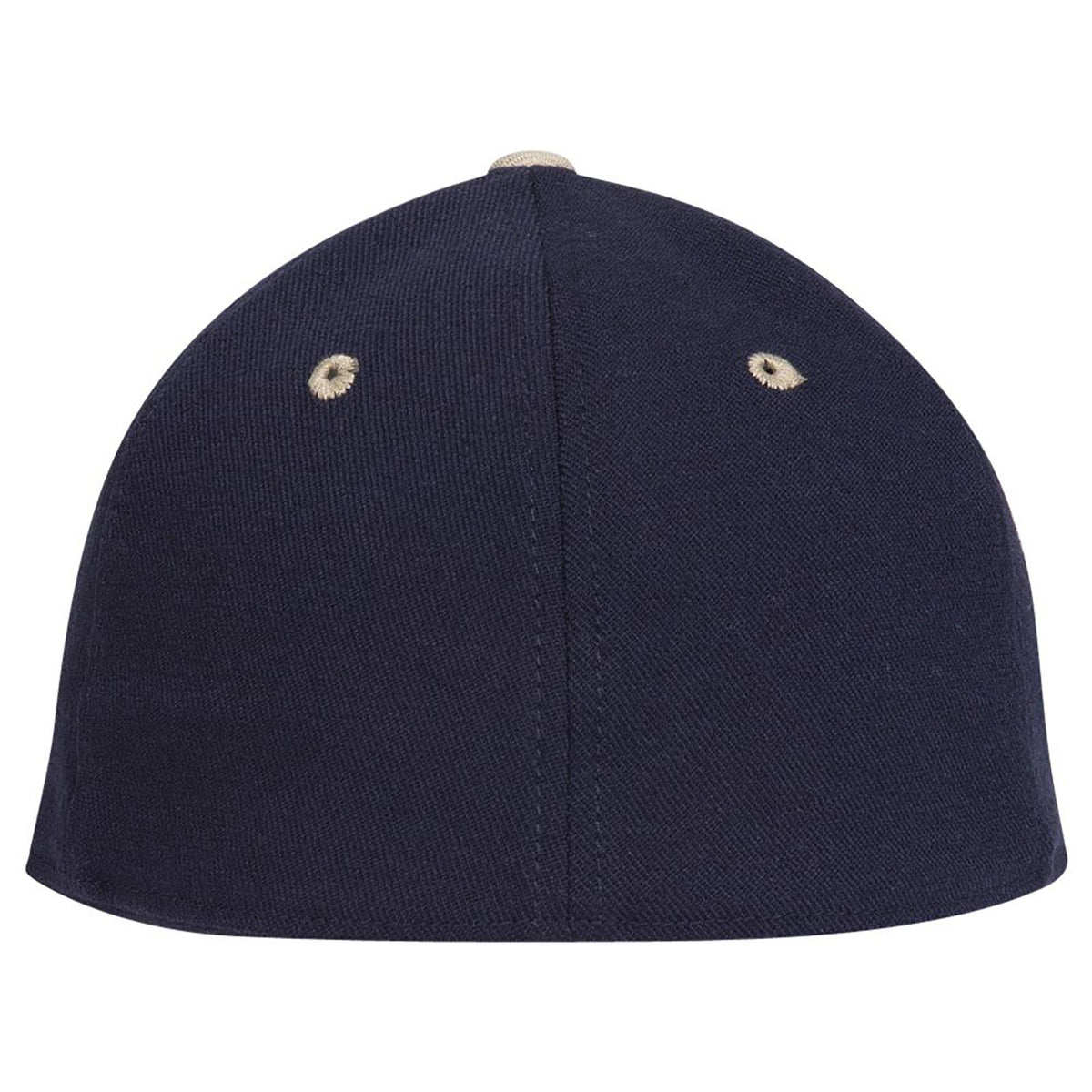 Rear View of 3204 - Kha/Nvy OTTO CAP "OTTO FLEX" Fitted 6 Panel Low Profile Baseball Cap