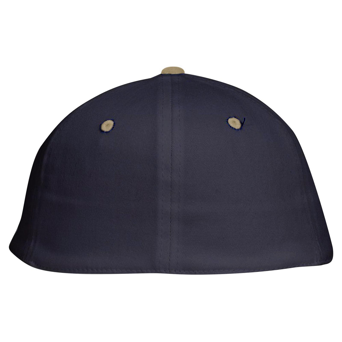 Rear View of 3204 - Kha/Nvy OTTO CAP "OTTO FLEX" Fitted 6 Panel Low Profile Baseball Cap