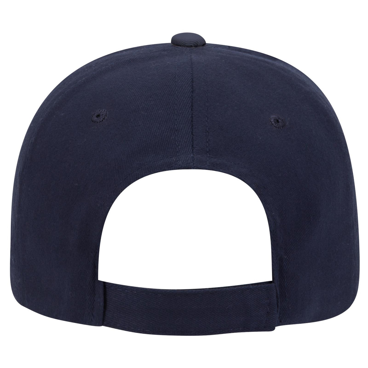Rear View of 320404 - Kha/Nvy/Nvy OTTO CAP 6 Panel Low Profile Baseball Cap
