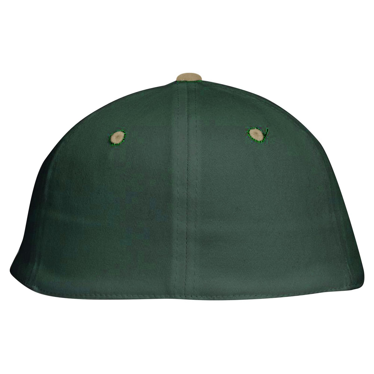 Rear View of 3217 - Kha/Dk.Grn OTTO CAP "OTTO FLEX" Fitted 6 Panel Low Profile Baseball Cap