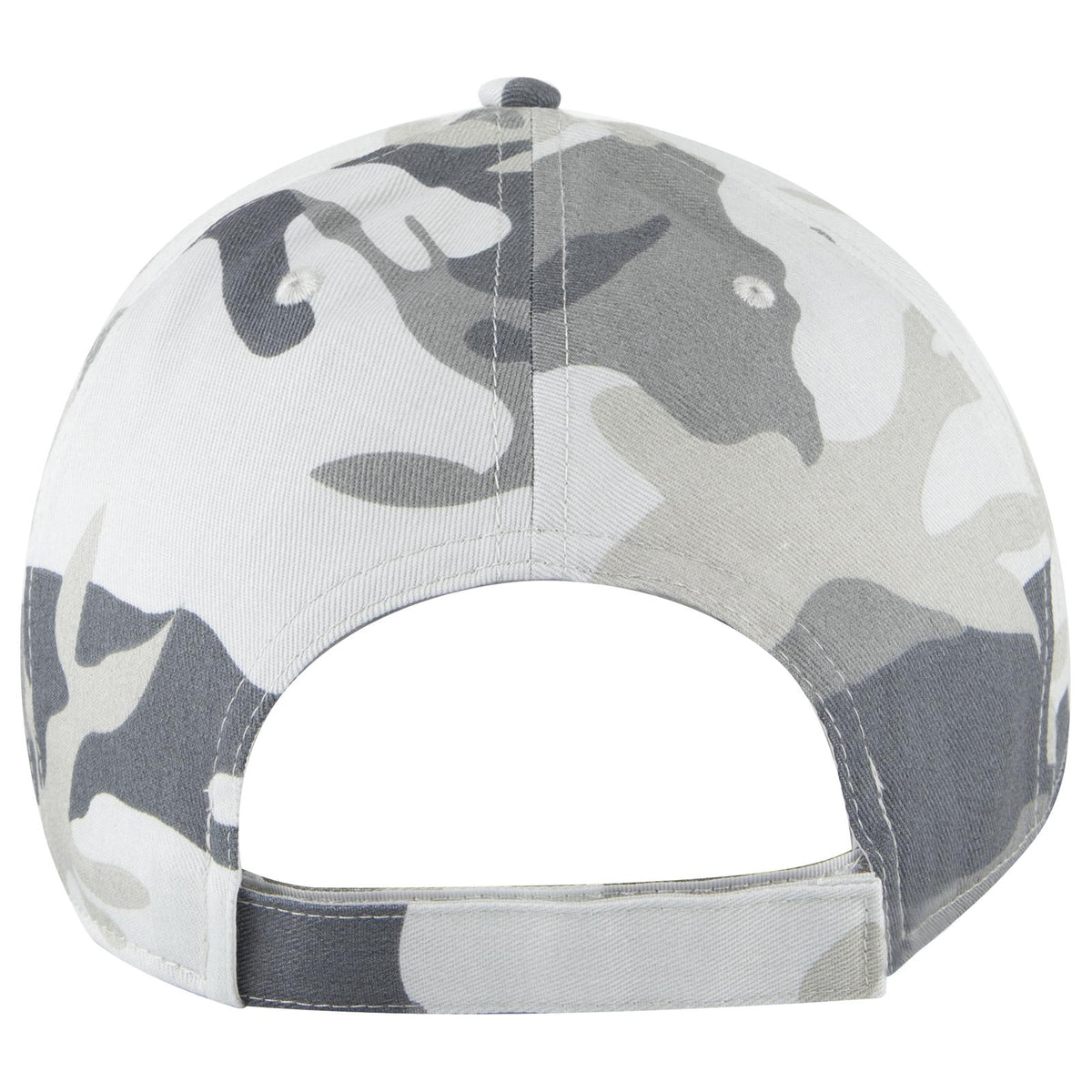 Rear View of 3514 - St Gry/Gry OTTO CAP Camouflage 6 Panel Low Profile Baseball Cap