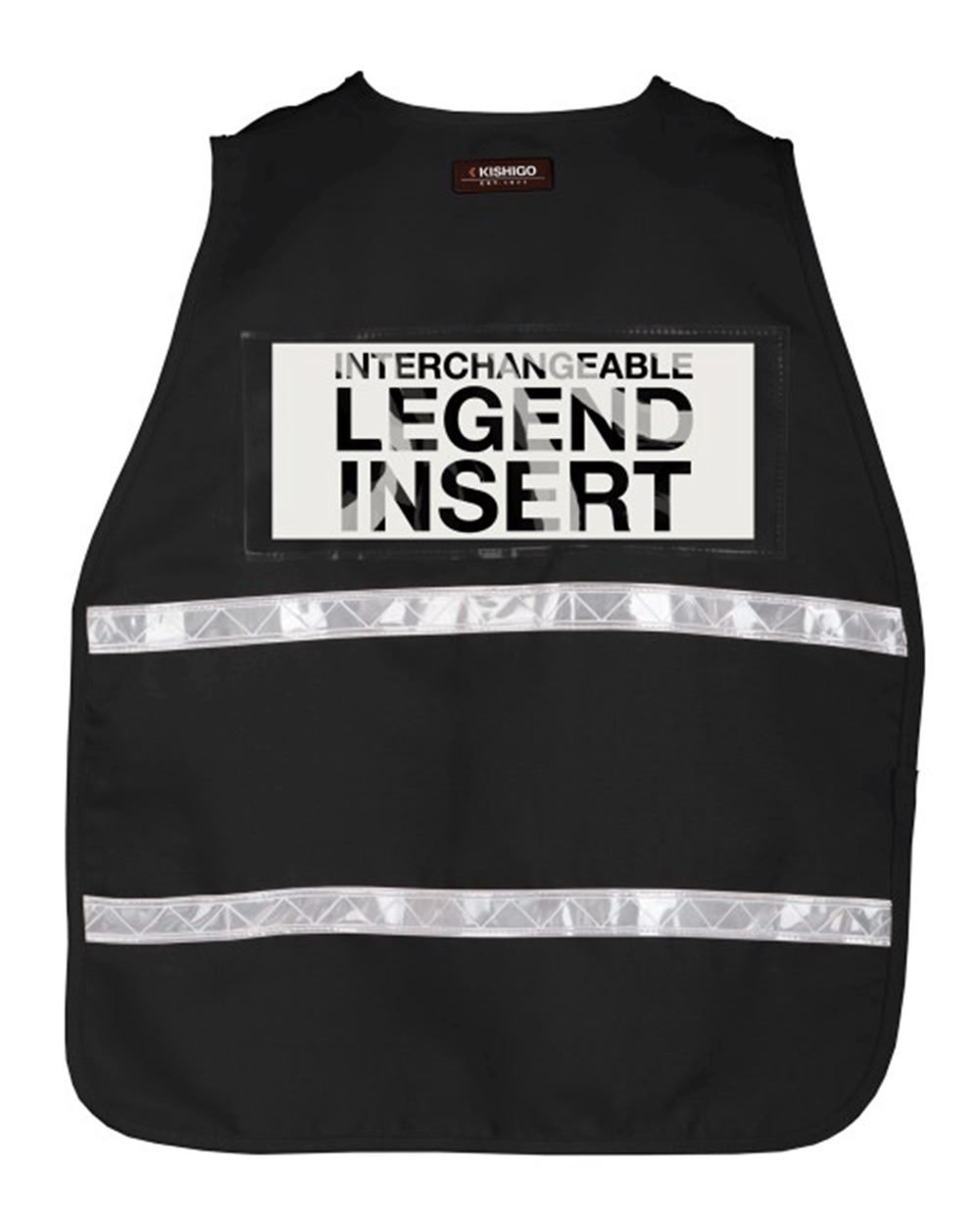 Rear View of 3702i Black 3700 Series Incident Command Vest - 3700