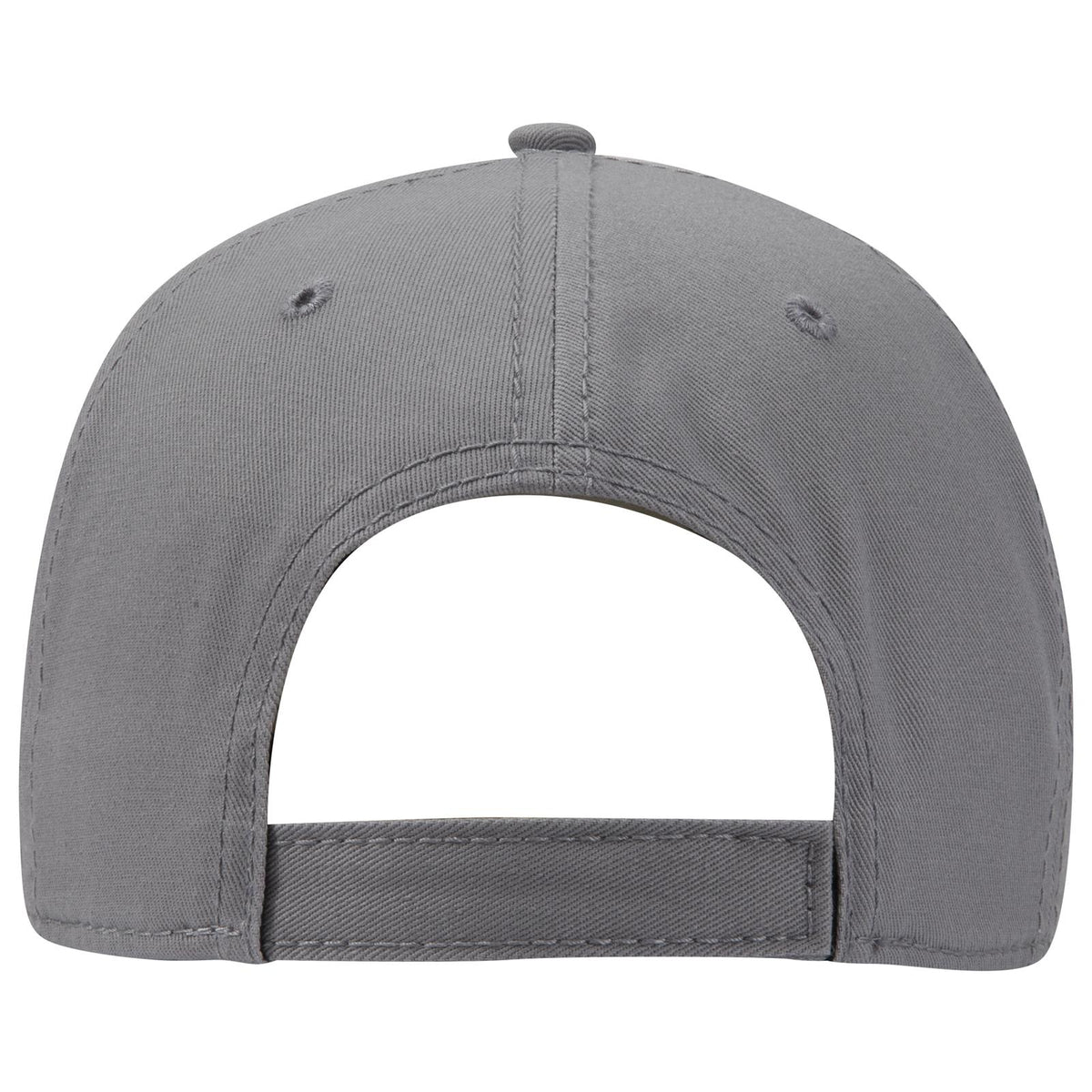 Rear View of 7414 - Heath.Gry/Gry OTTO CAP "OTTO COMFY FIT" 6 Panel Low Profile Baseball Cap