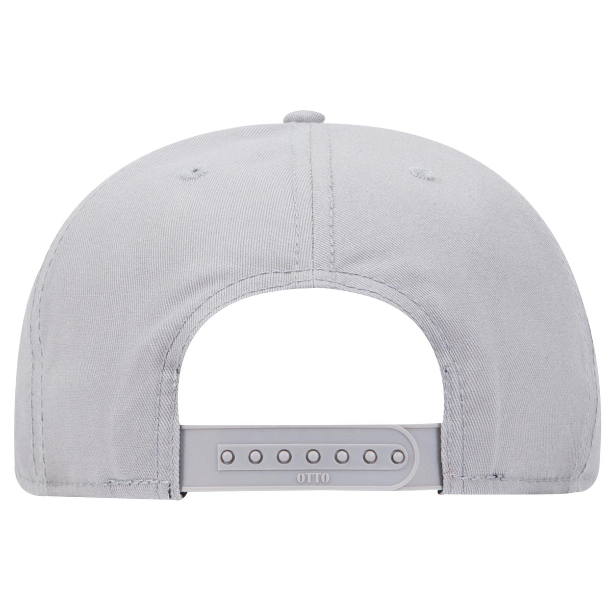 Rear View of 7414 - Heath.Gry/Gry OTTO CAP "OTTO SNAP" 6 Panel Mid Profile Snapback Hat