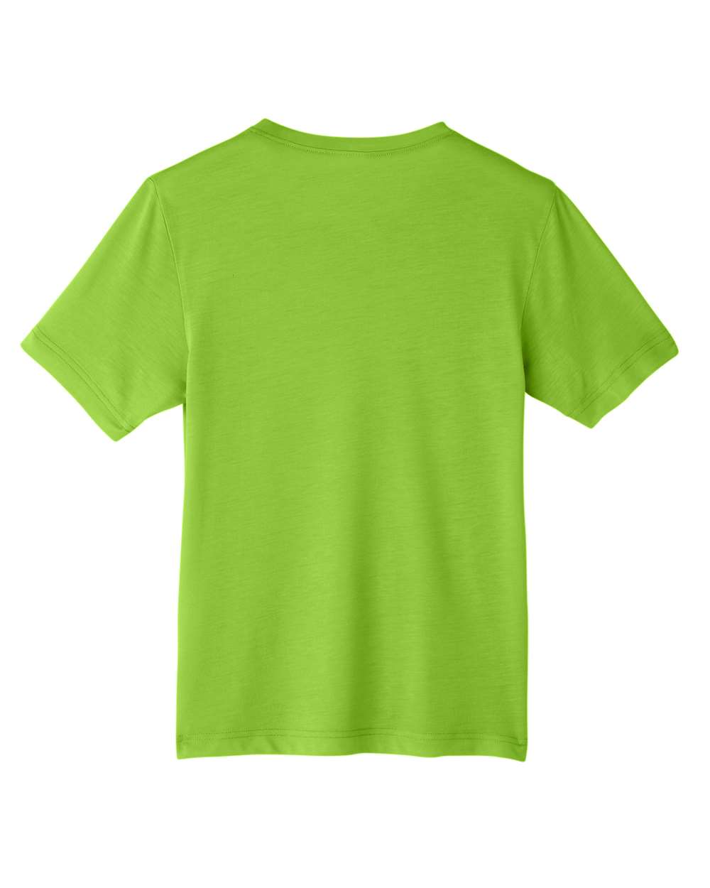 Front View of Acid Green Youth Fusion ChromaSoft™ Performance T-Shirt - CE111Y