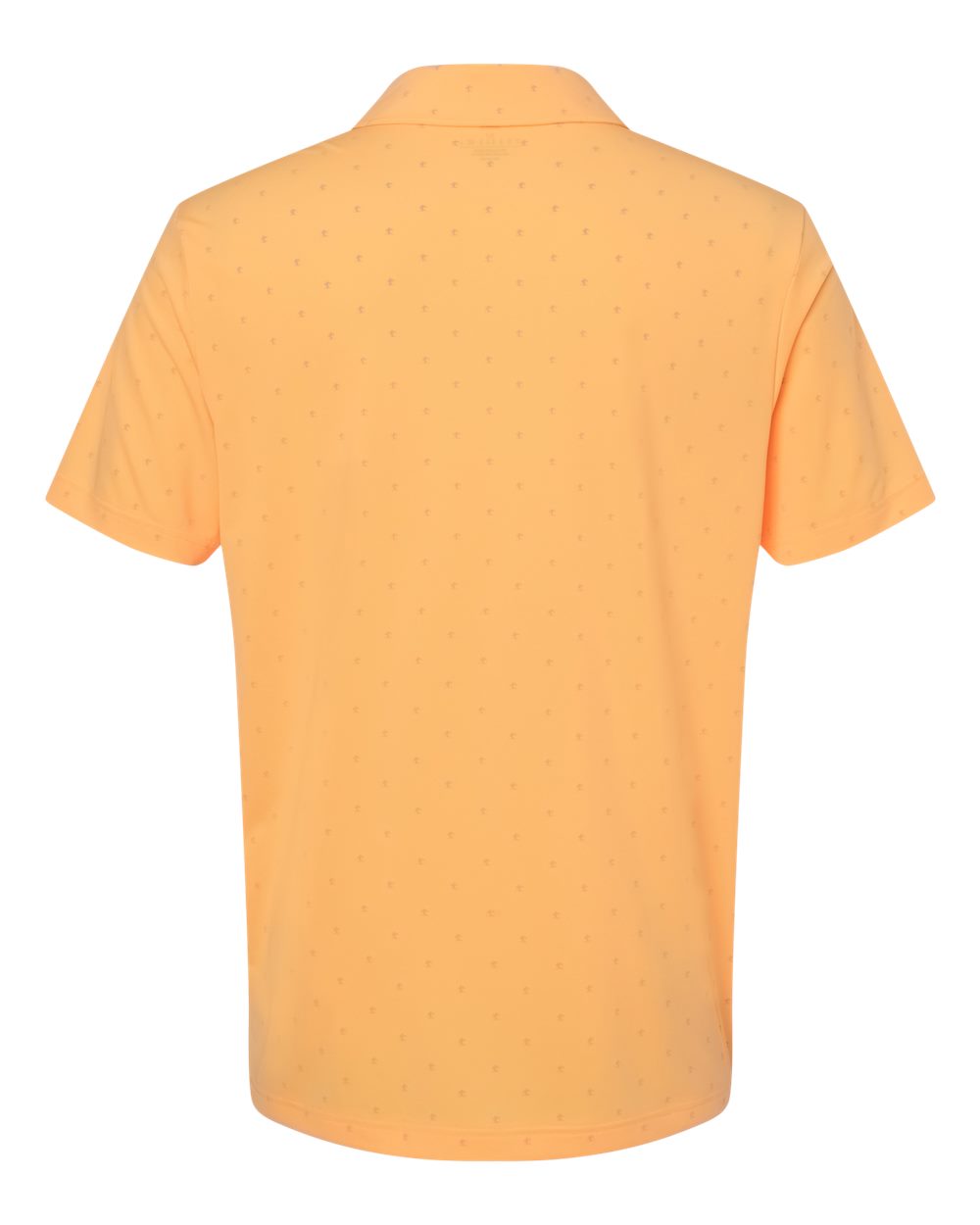 Front View of Acid Orange/ Grey Two Pine Tree Polo - A574