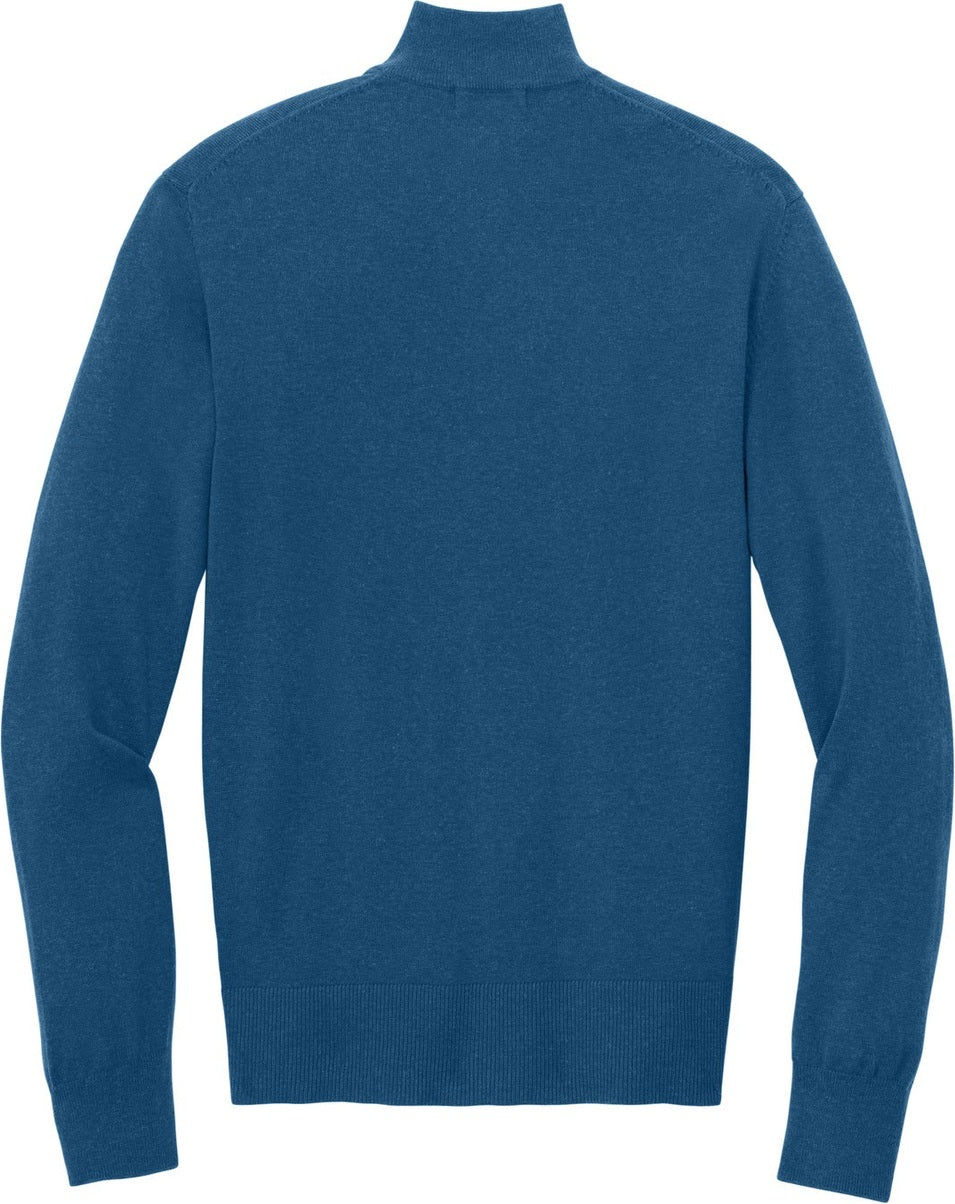 Front View of AegeanBlHt Port Authority Easy Care 1/4-Zip Sweater SW2900