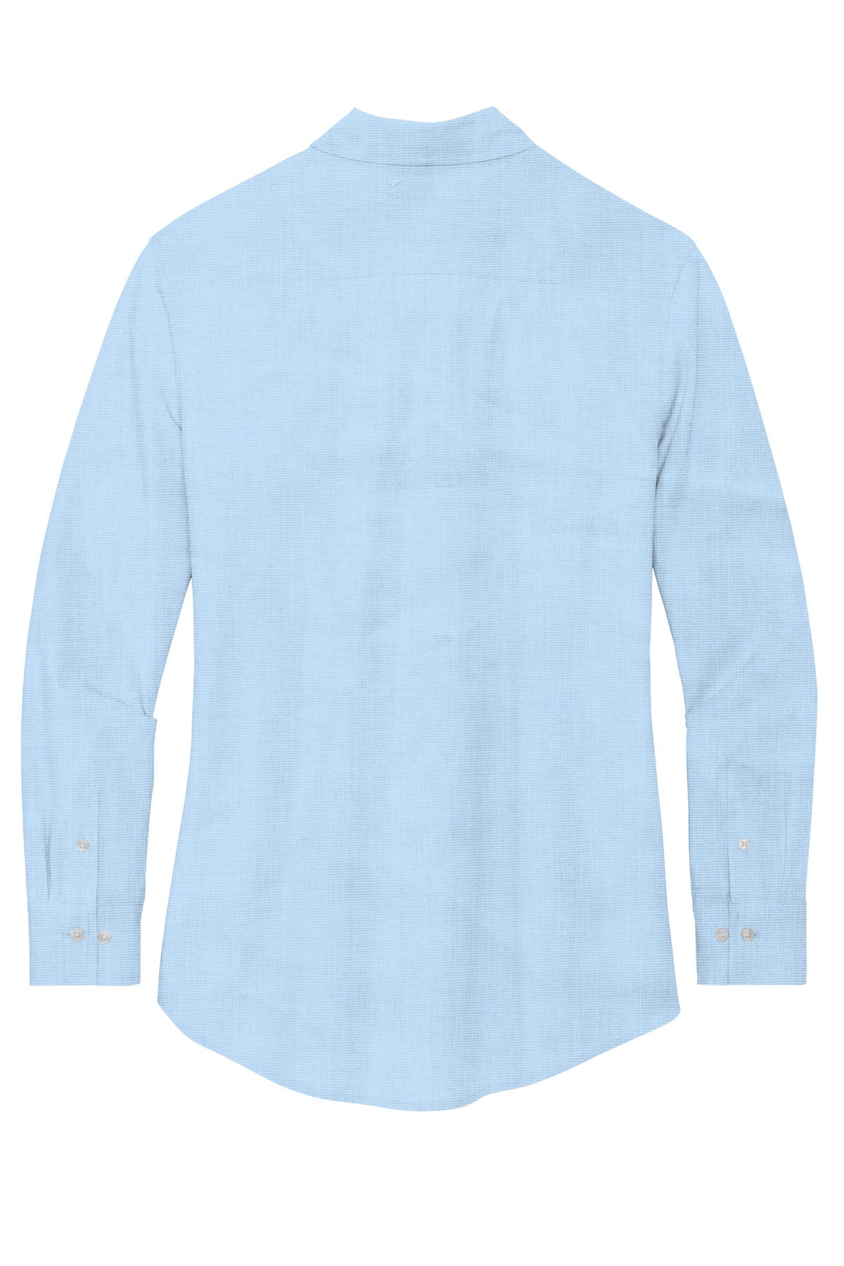 Front View of AirBlueEOE Mercer+Mettle Women's Long Sleeve Stretch Woven Shirt MM2001