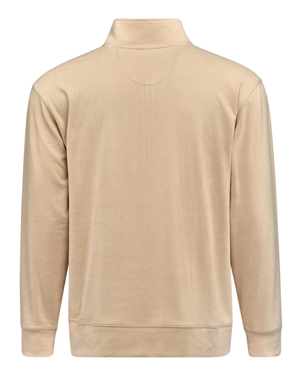 Front View of Almond Element Fleece Quarter-Zip Sweatshirt - 8760