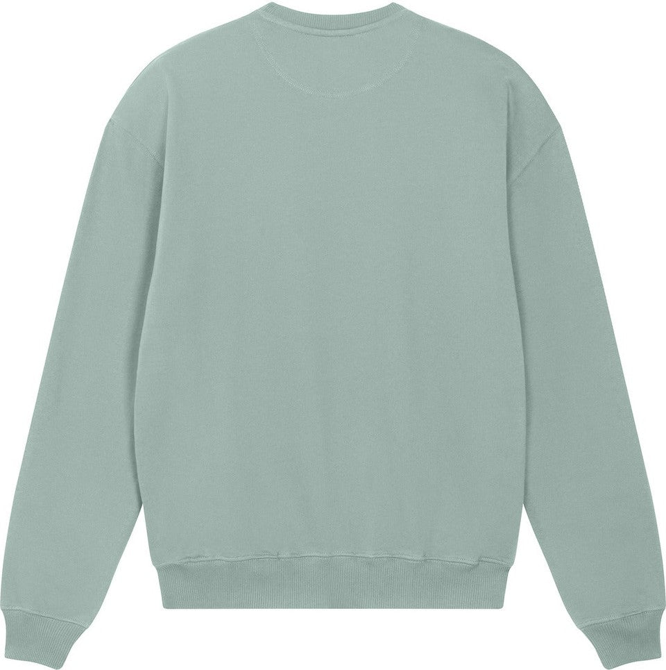 Front View of Aloe Stanley/Stella Unisex Ledger Dry Crewneck Sweatshirt SXU029