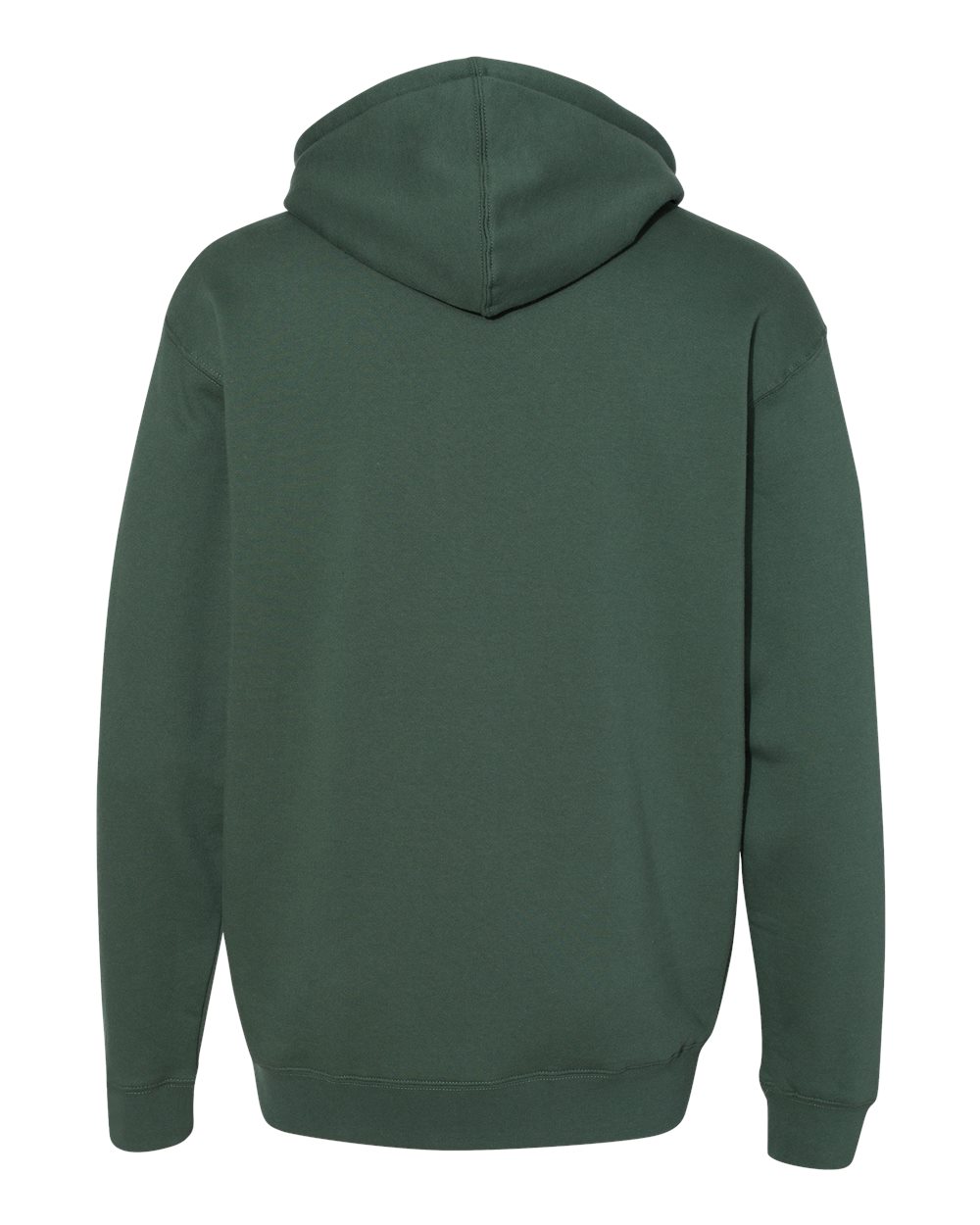 Front View of Alpine Green Heavyweight Hooded Sweatshirt - IND4000
