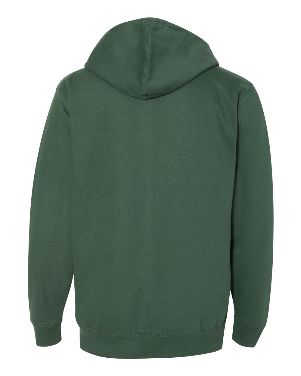 Front View of Alpine Green Midweight Full-Zip Hooded Sweatshirt - SS4500Z