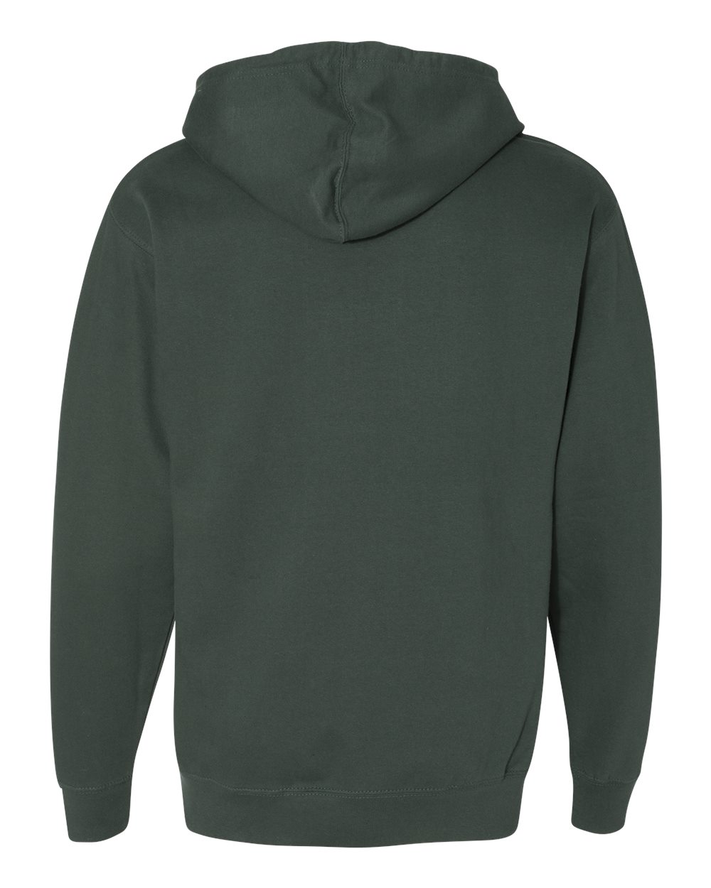 Front View of Alpine Green Midweight Hooded Sweatshirt - SS4500