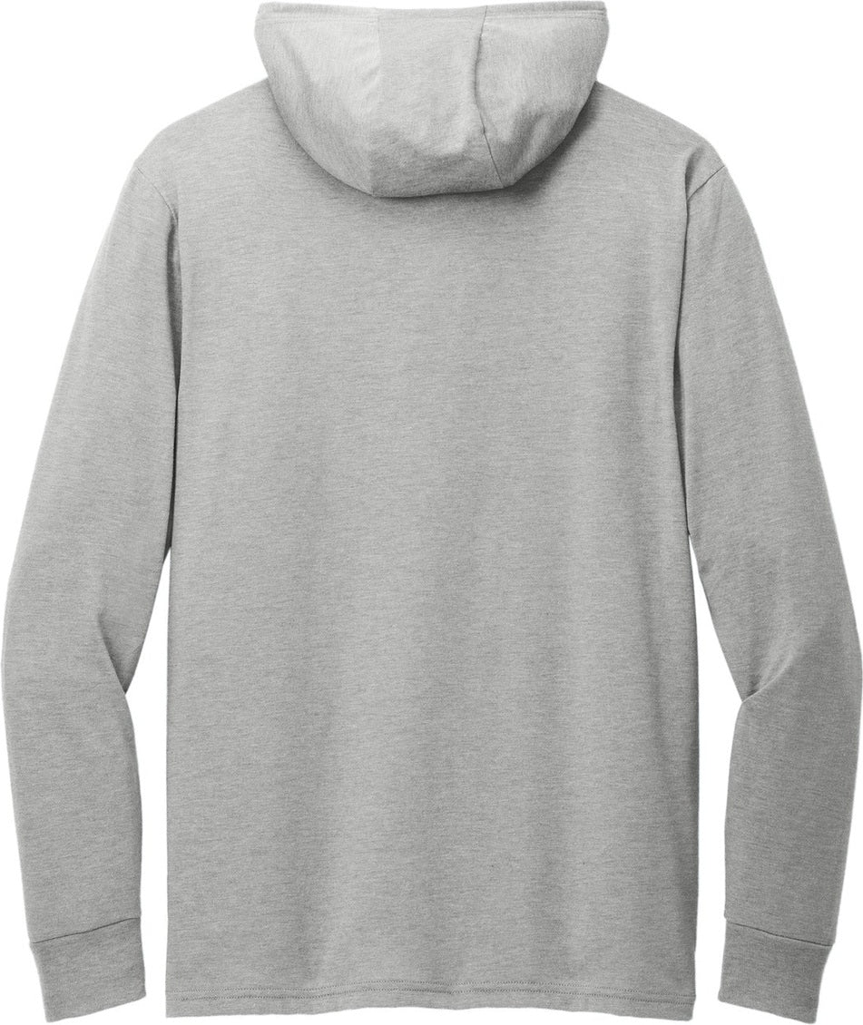 Front View of AlumGrey Allmade Unisex Tri-Blend Hoodie Tee AL6003