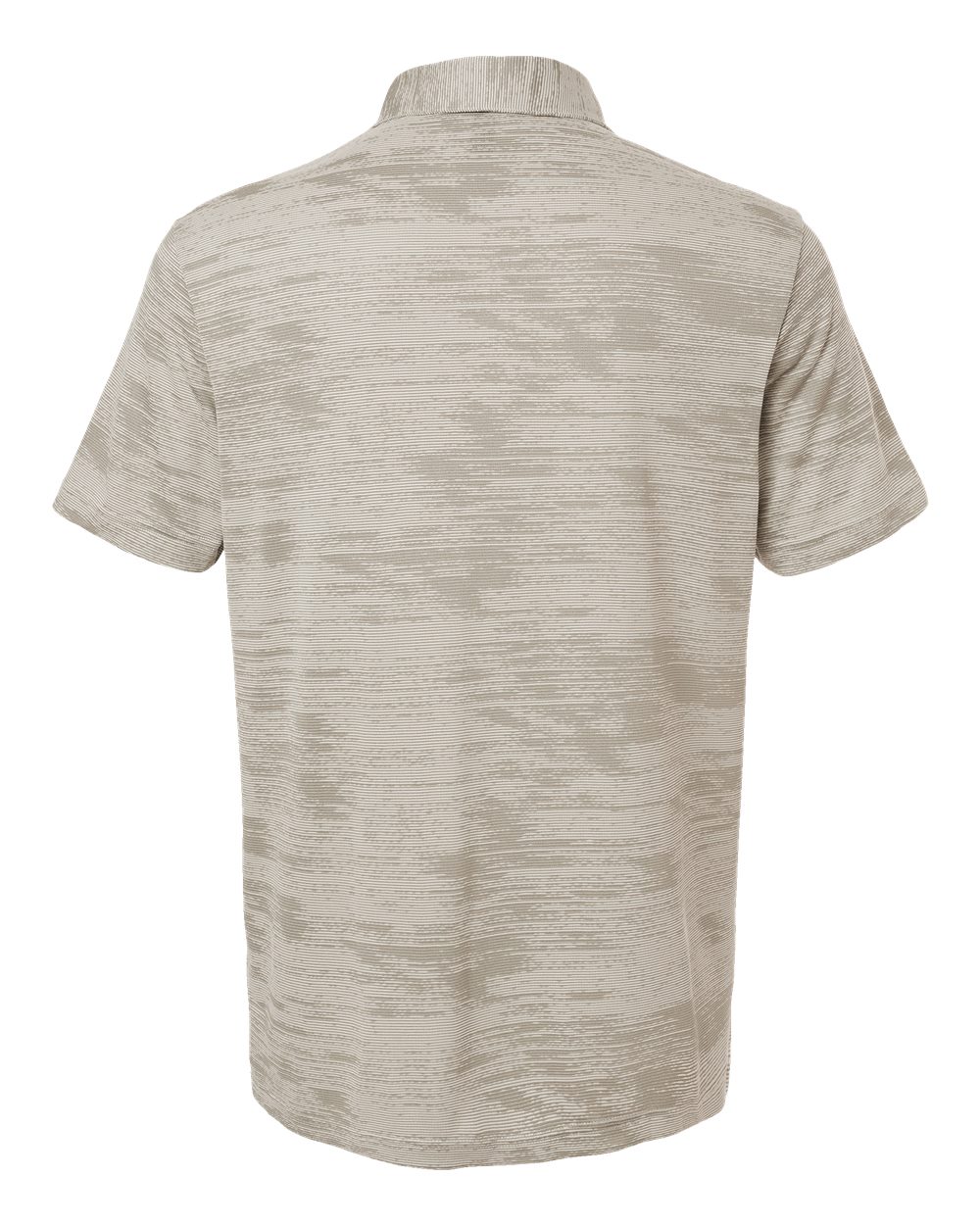Front View of Alumina/ Silver Pebble Ultimate365 Textured Stripe Polo - A2005