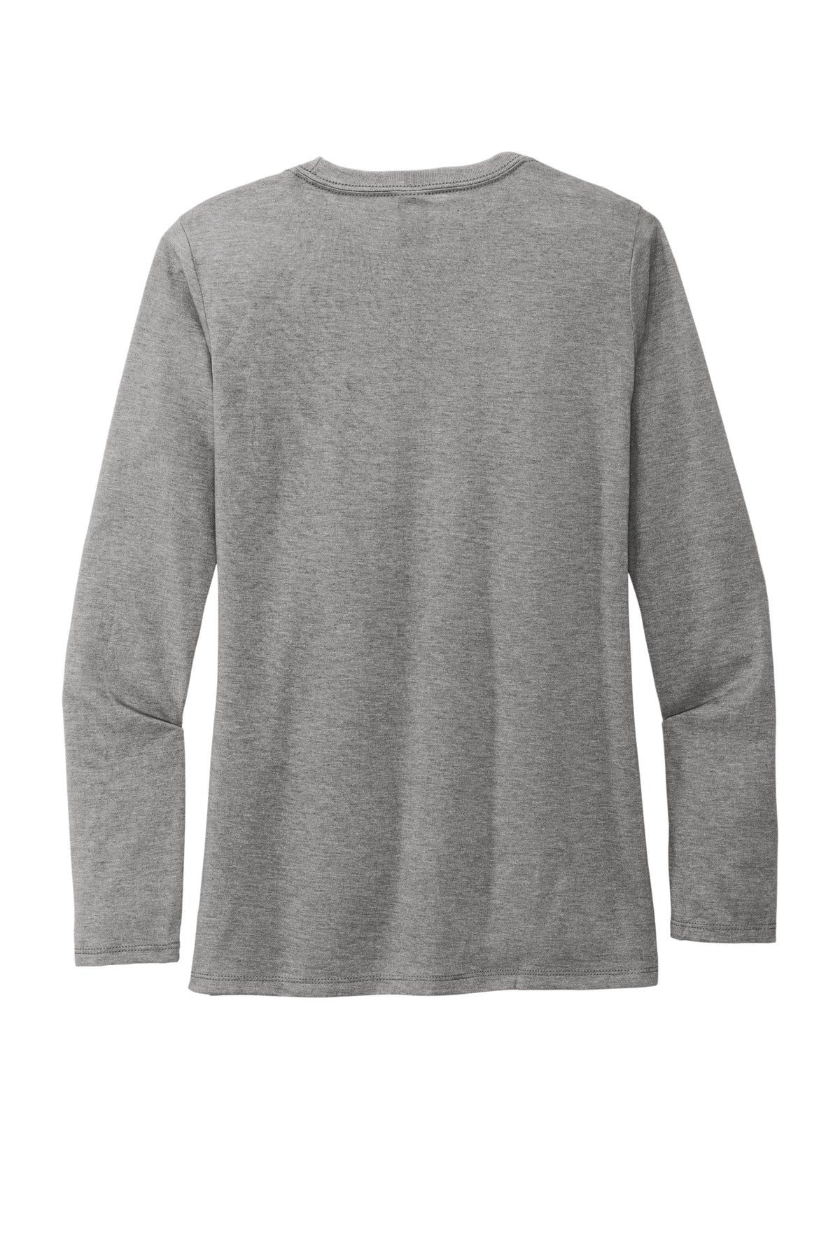 Front View of Aluminum Grey Allmade Women's Tri-Blend Long Sleeve Tee AL6008
