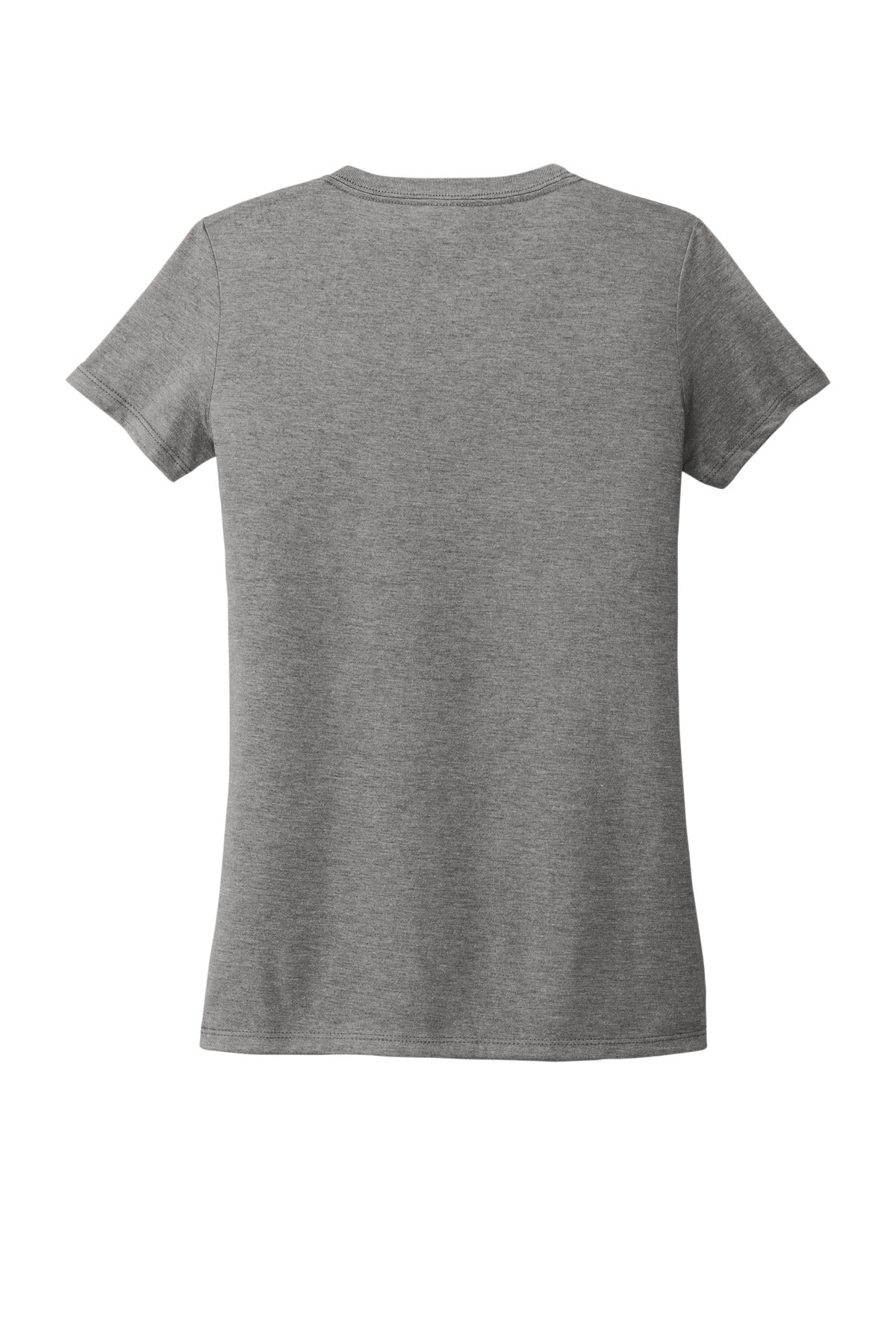 Front View of Aluminum Grey Allmade Women's Tri-Blend V-Neck Tee AL2018