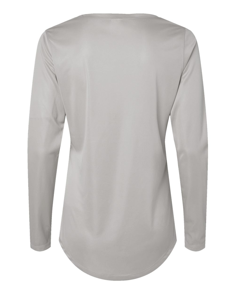 Front View of Aluminum Women's Long Islander Performance Long Sleeve T-Shirt - 214