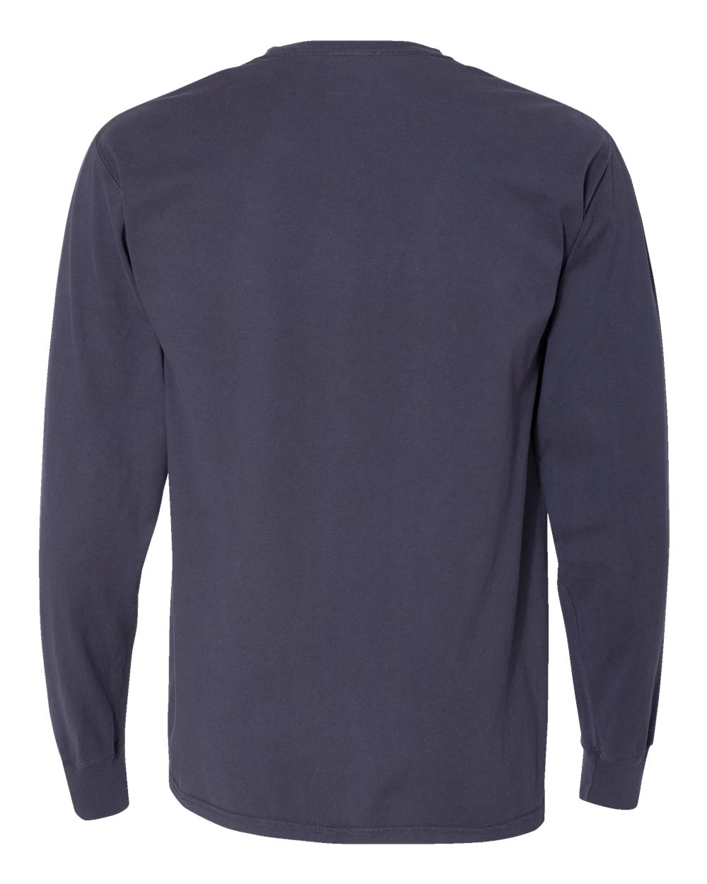 Front View of Anchor Slate Garment-Dyed Long Sleeve T-Shirt - GDH200