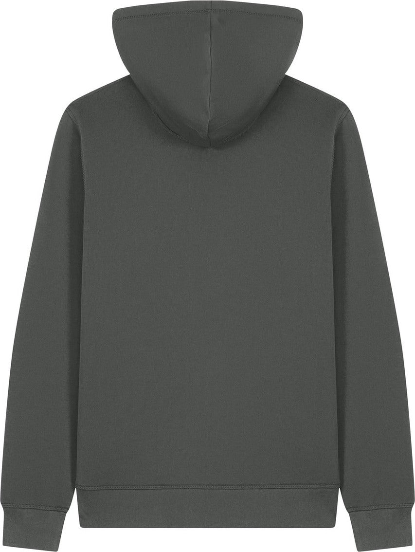 Front View of Anthracite Stanley/Stella Unisex Mixer Full-Zip Hooded Sweatshirt SXU011