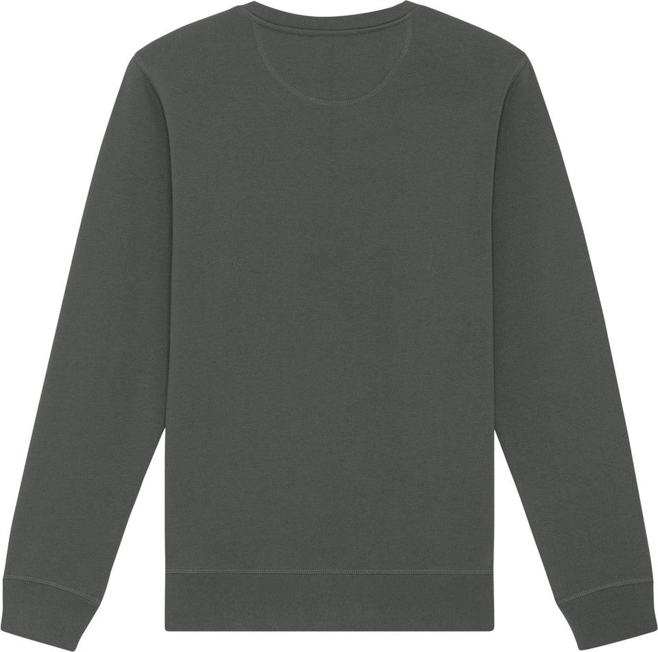 Front View of Anthracite Stanley/Stella Unisex Roller Crewneck Sweatshirt SXU010