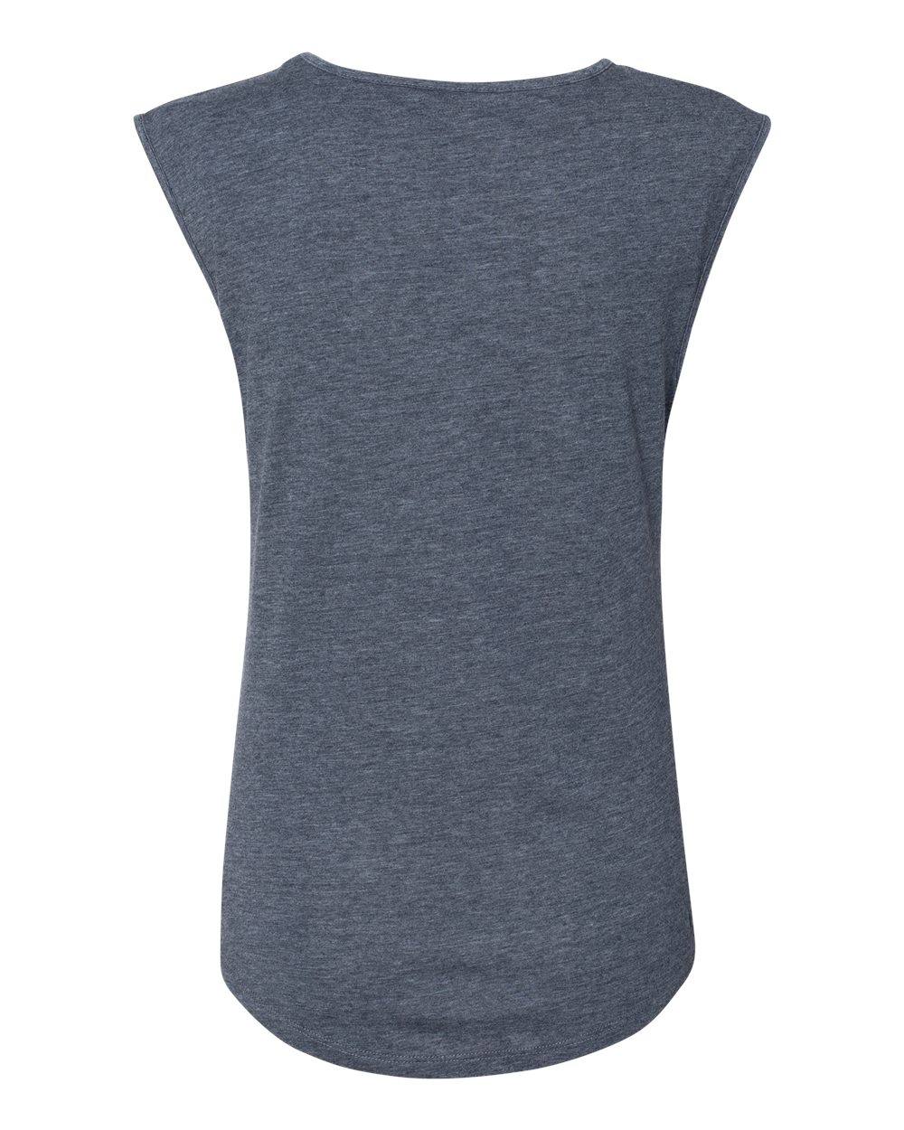 Front View of Antique Denim Women's Festival Sleeveless Deep V-Neck T-Shirt - 5040