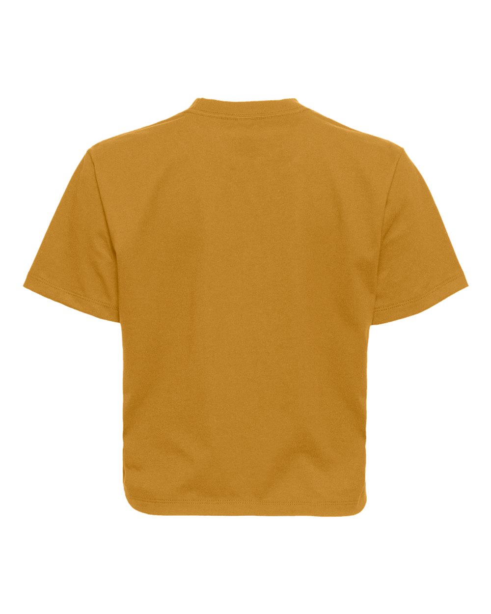 Front View of Antique Gold Women's Heavyweight Boxy T-Shirt - 7610