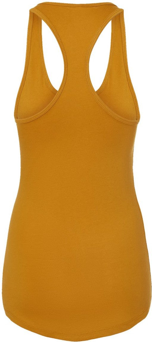 Front View of Antique Gold Women's Ideal Racerback Tank - 1533