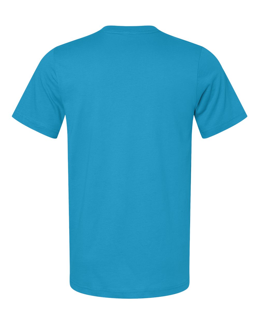 Front View of Aqua Jersey Tee - 3001