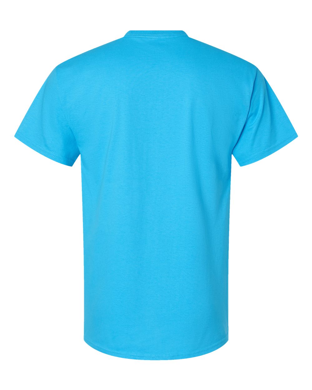 Front View of Aquatic Blue Authentic T-Shirt - 5250