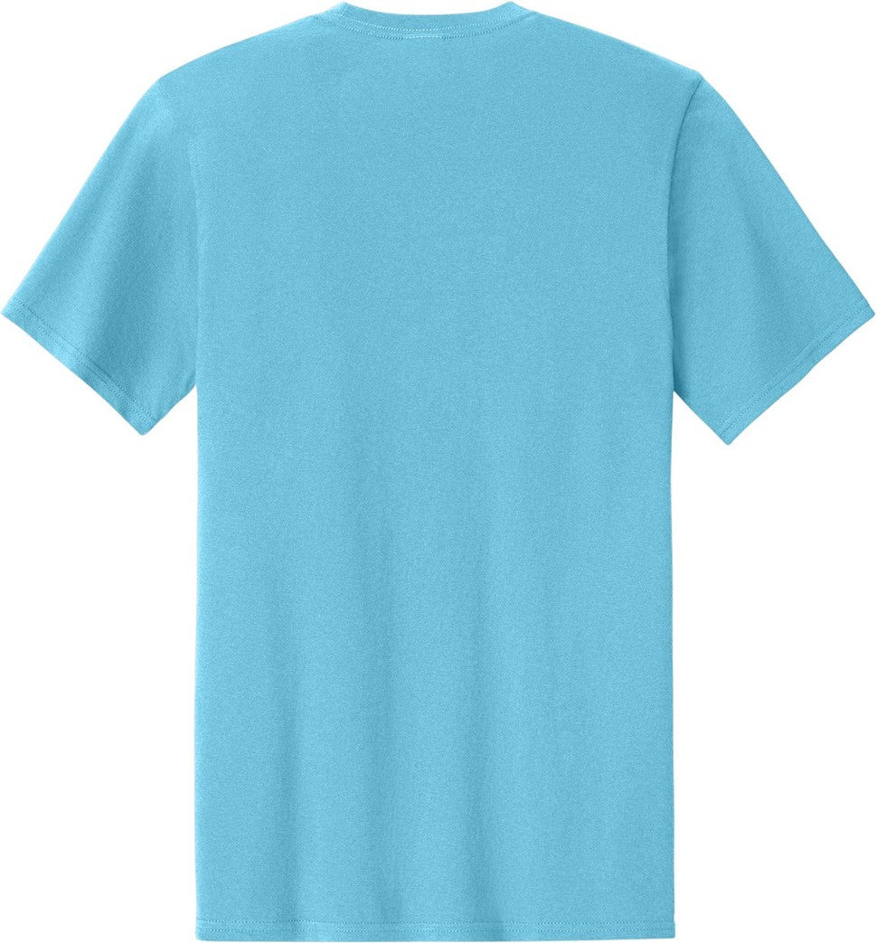 Rear View of AquaticBl Port & Co Easy Cotton Tee PC43