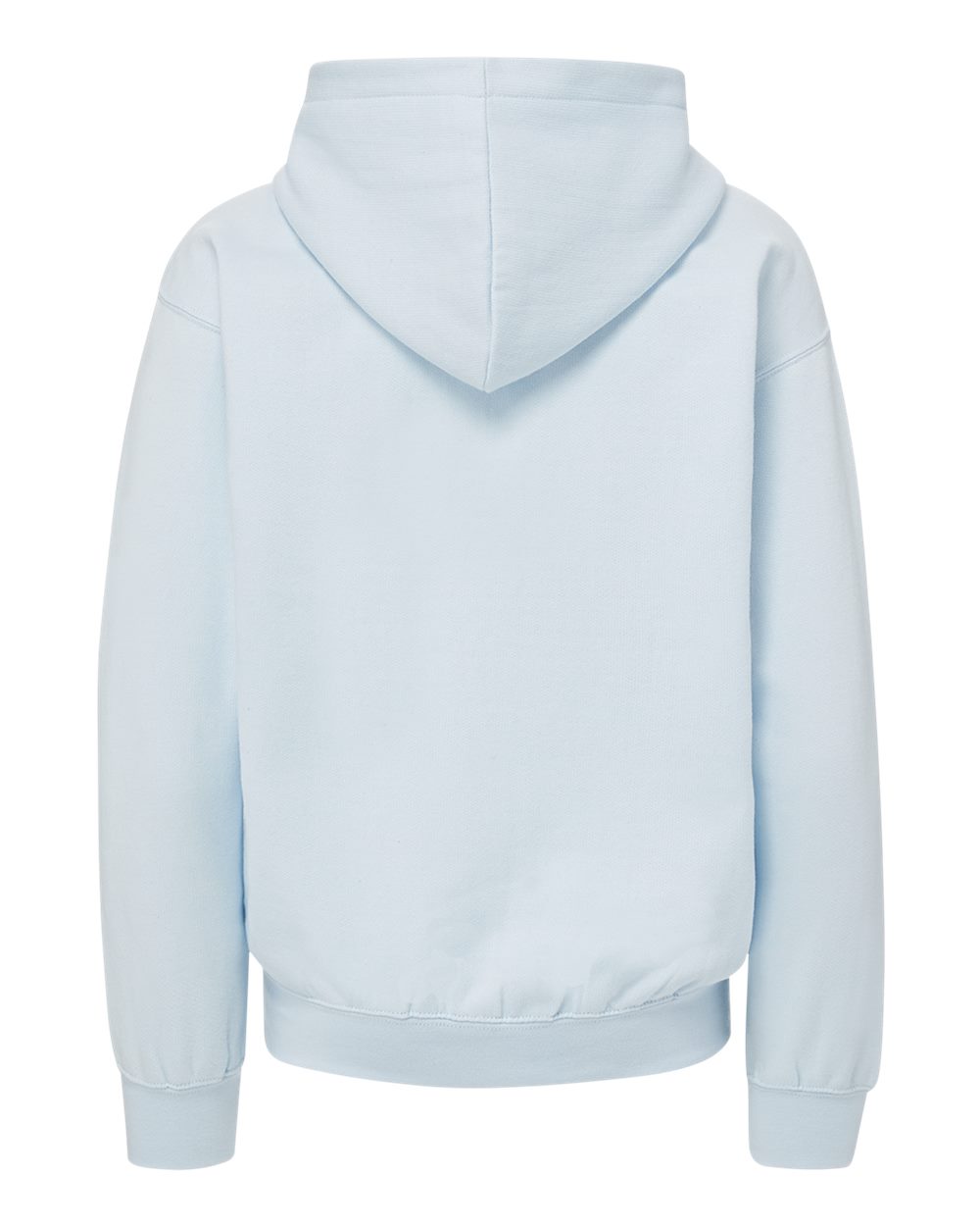 Front View of Arctic Blue Youth Buddy Hooded Sweatshirt - 23153Y