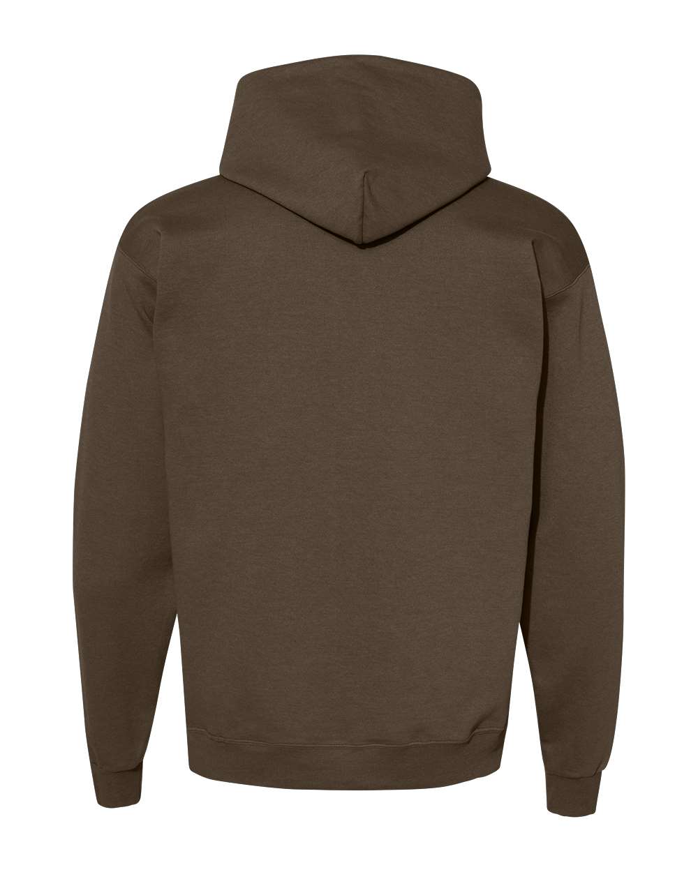 Front View of Army Brown Ecosmart® Hooded Sweatshirt - P170