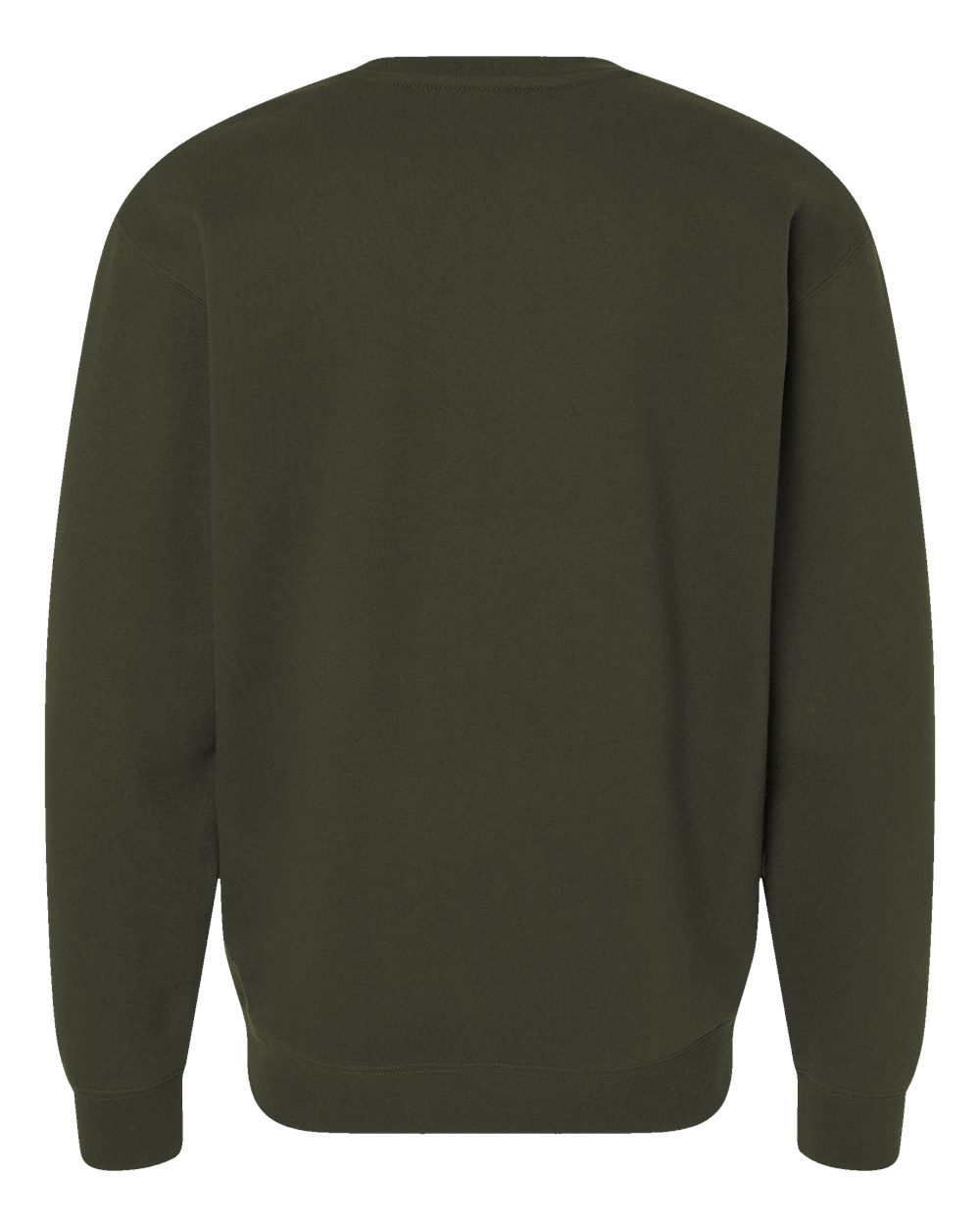 Front View of Army Heavyweight Crewneck Sweatshirt - IND3000