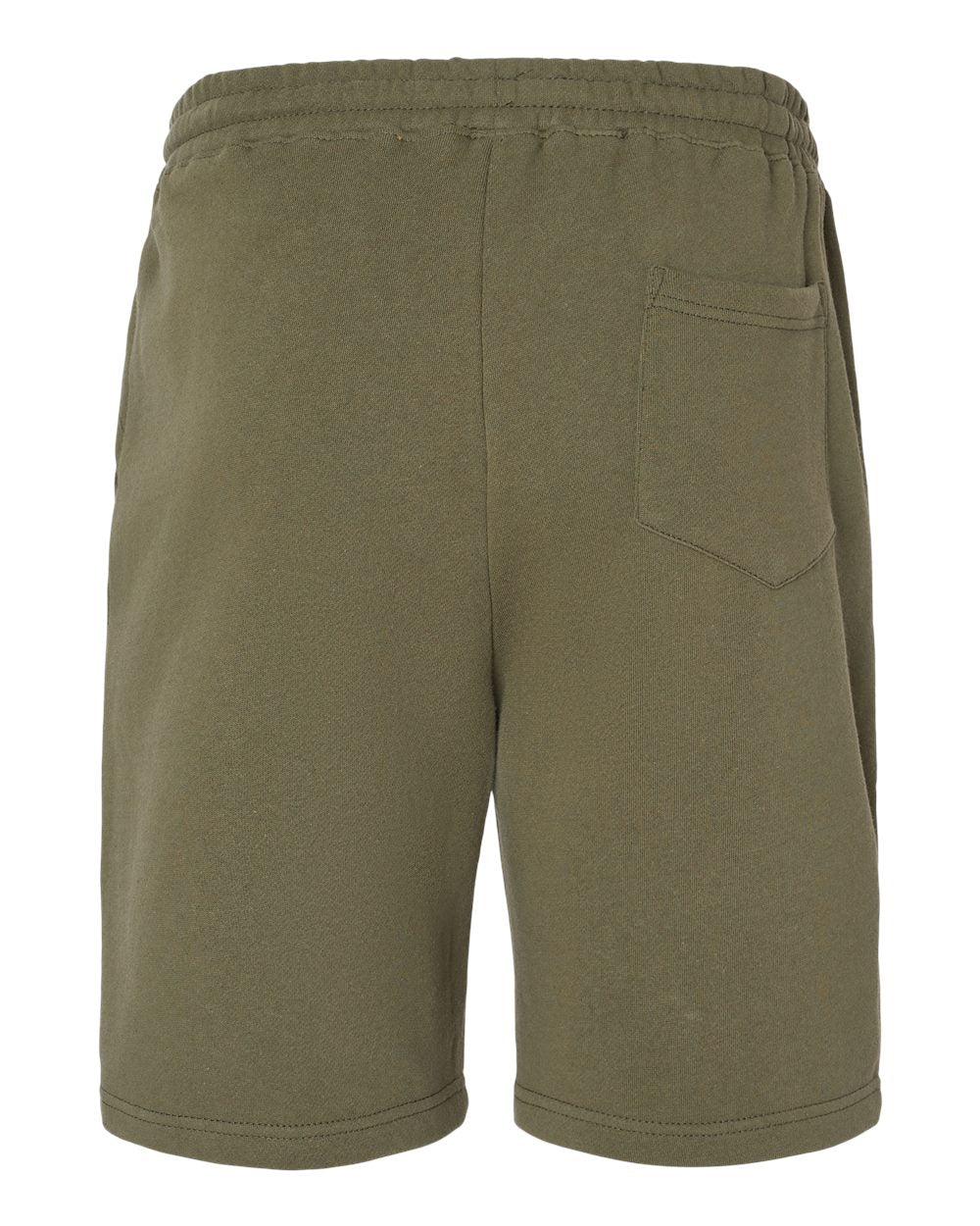 Rear View of Army Midweight Fleece Shorts - IND20SRT