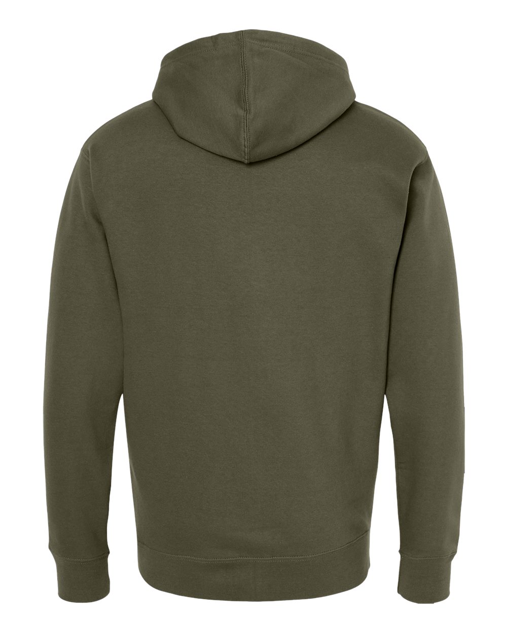 Front View of Army Midweight Full-Zip Hooded Sweatshirt - SS4500Z