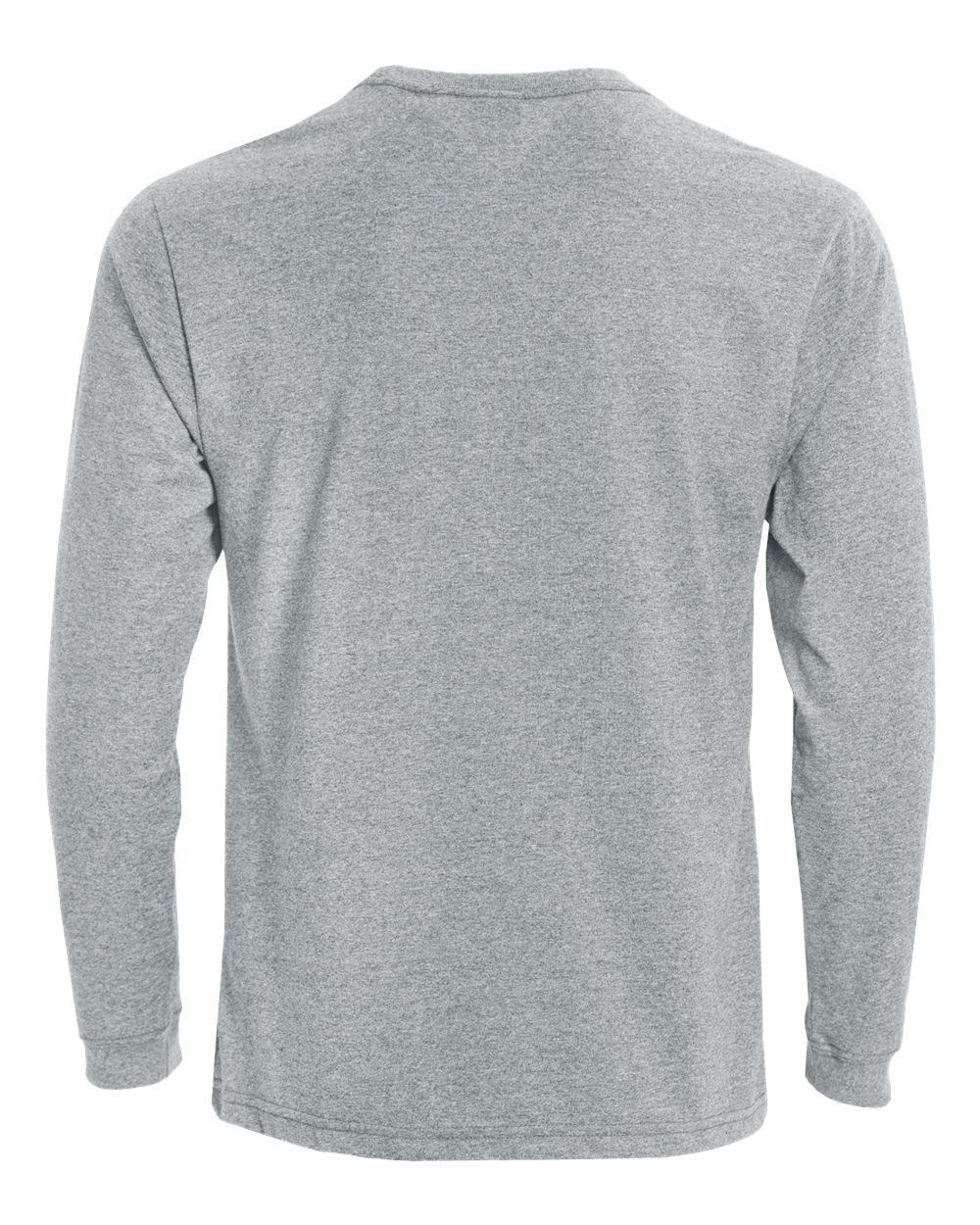 Front View of Ash Eco Long Sleeve T-Shirt - EC102