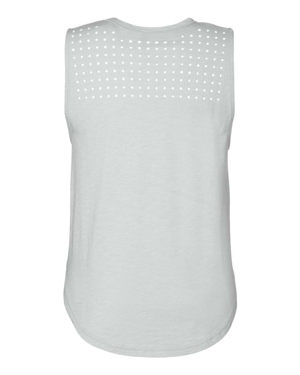 Rear View of Ash Grey Women's Lumasof Mood Tank - PDP6254