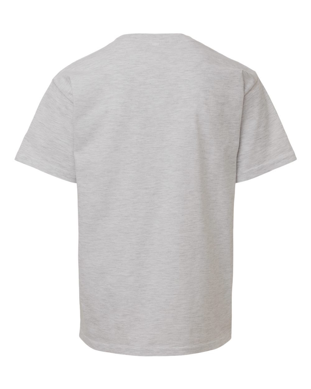 Front View of Ash Grey Youth Fine Jersey Tee - 2001Y