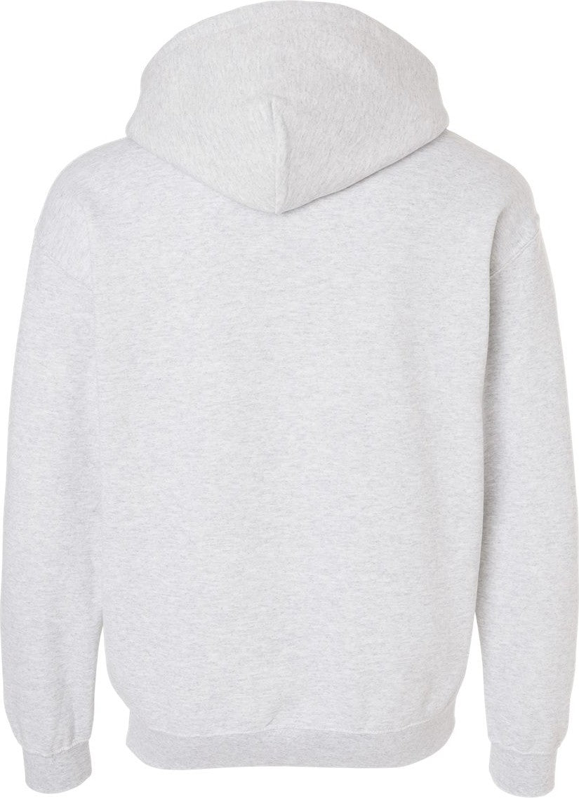 Rear View of Ash Heavy Blend™ Hooded Sweatshirt - 18500