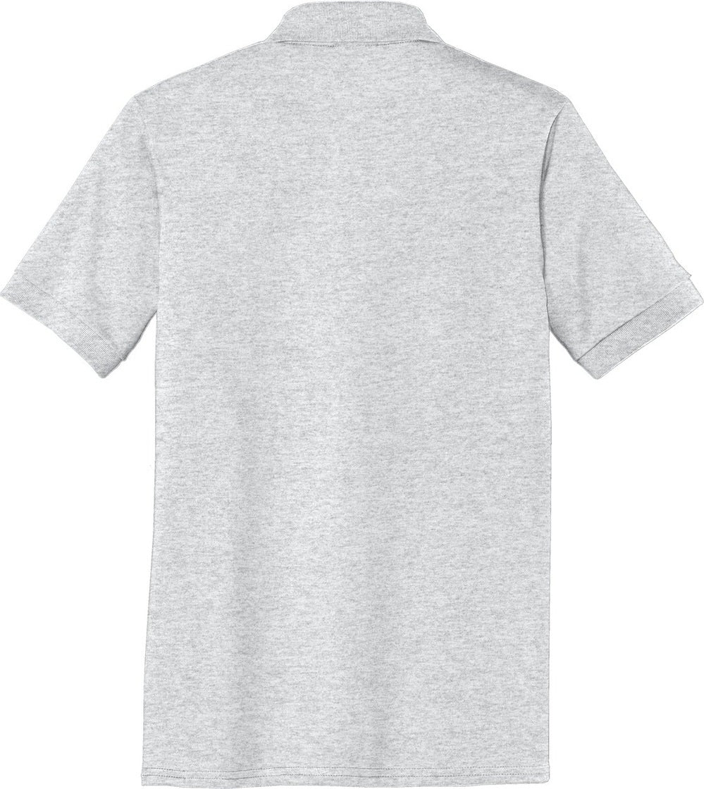 Front View of Ash Port & Co Core Blend Jersey Knit Polo. KP55