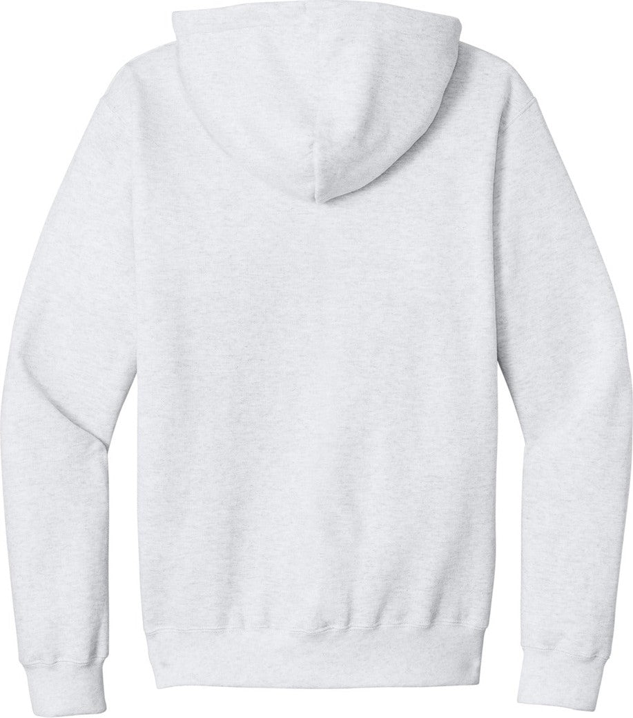 Rear View of Ash Port & Co Core Fleece Full-Zip Hooded Sweatshirt. PC78ZH