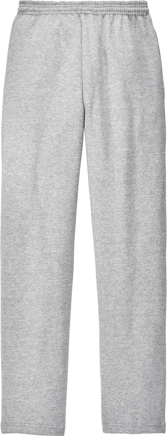 Front View of Ash Port & Co Core Fleece Sweatpant with Pockets. PC78P
