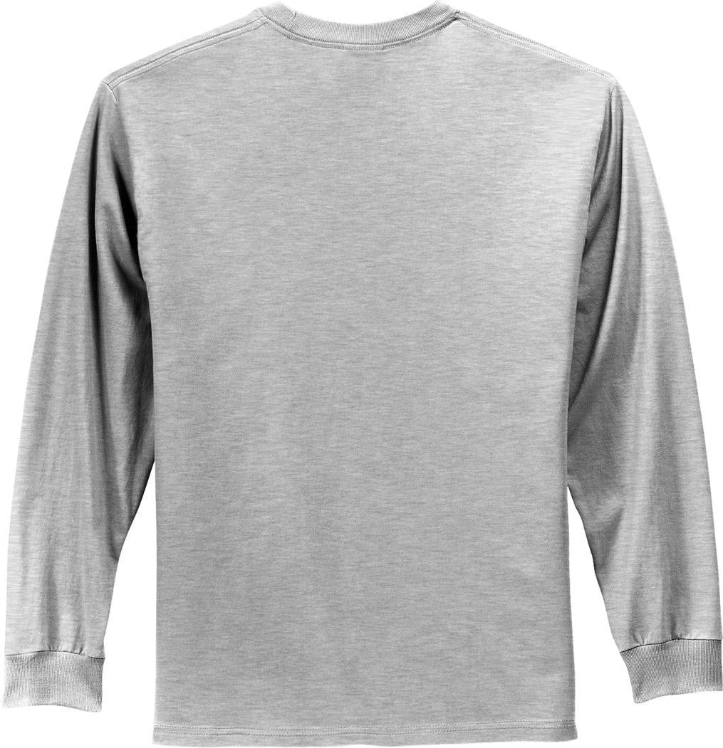 Front View of Ash Port & Co Tall Long Sleeve Essential Tee. PC61LST